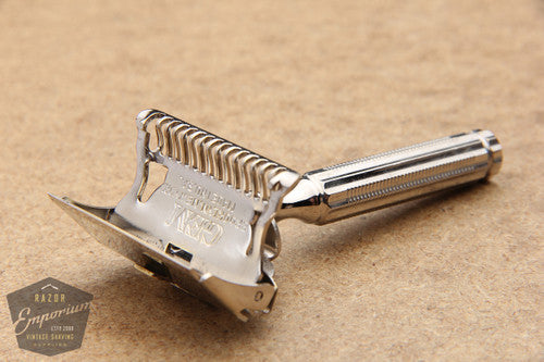 Gem 1912 Style Single Edge Safety Razor * NICKEL REVAMPED