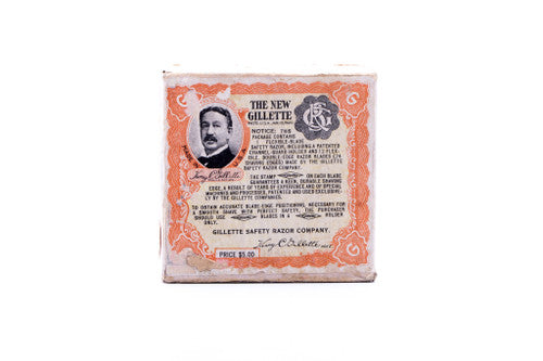 1921 Vintage Gillette Tuckaway Style Travel DE Safety Razor Set
