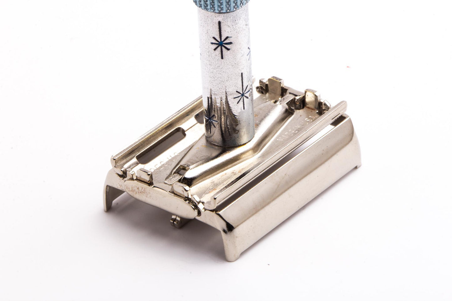 1967 M2 Gillette Blue Star Lady Gillette DE Safety Razor | Original Condition