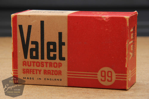 Valet Auto Strop Silver Razor Set w/ Box New Old Stock - Made in England