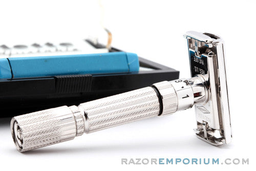 1959 Gillette $1.95 Fatboy Adjustable Safet Razor with Case E4 | Rhodium Revamp