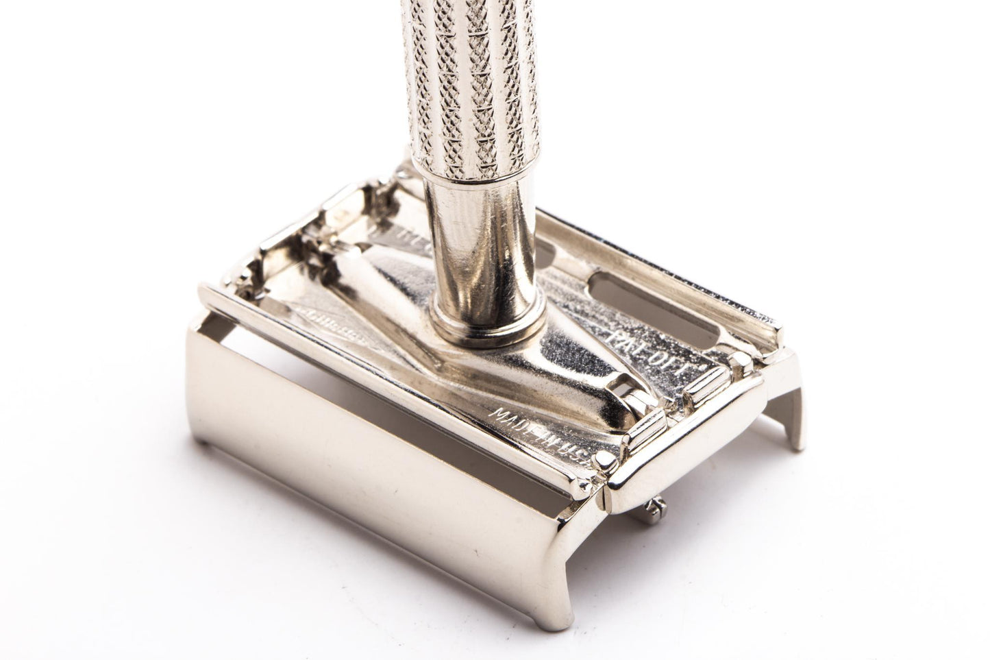 1958 D3 Gillette Flare Tip TTO DE Super Speed Safety Razor | Factory Nickel Revamp