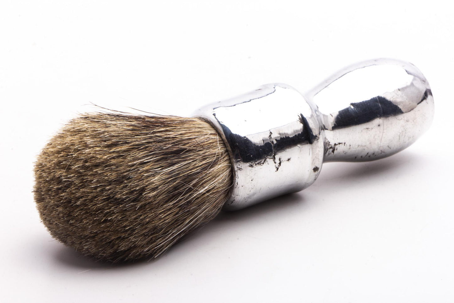 Vintage Restored Best Badger Chrome Painted Shaving Brush