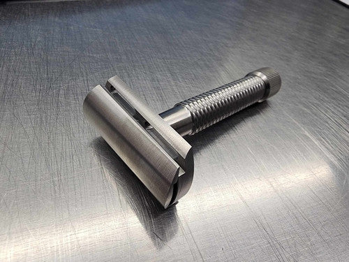 Rex Supply Co. | Sentry Slant Three Piece Stainless Steel Double Edge Razor