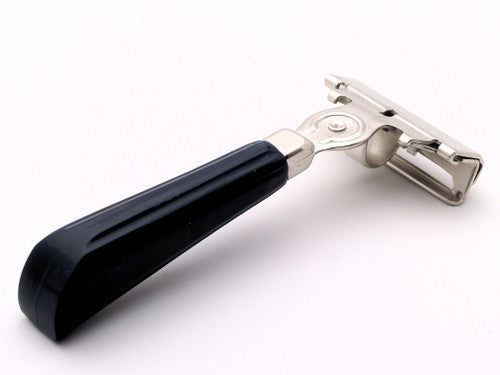 1950's Schick Eversharp Silver Injector Razor Black Bakelite Handle