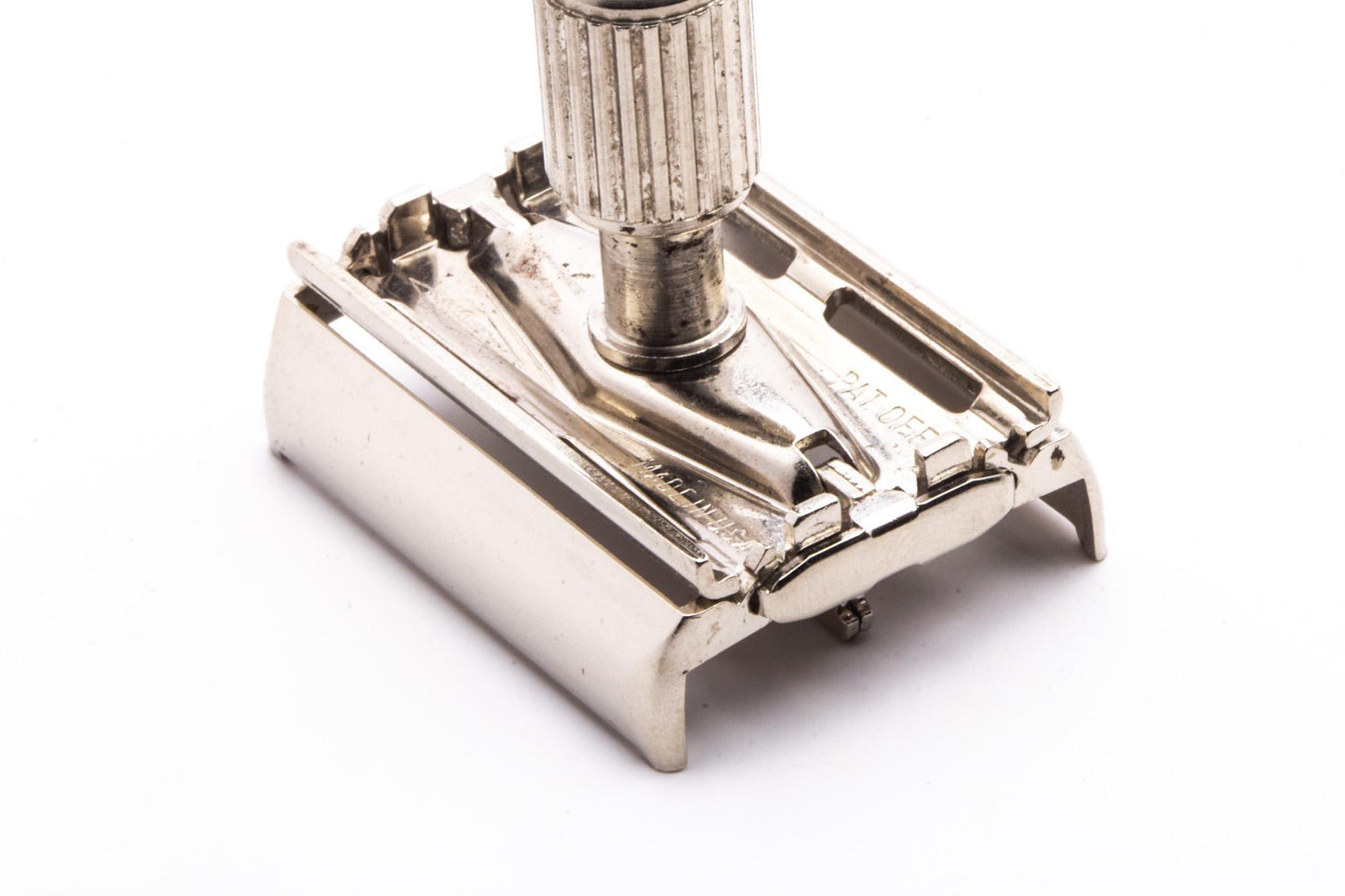 1993 N2 Gillette Slim Twist Knack Blue Handle Double Edge Safety Razor Set | Original Condition