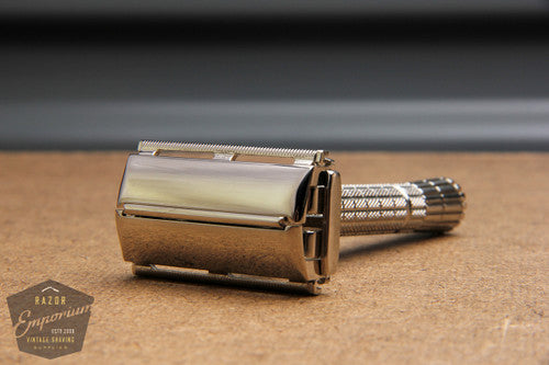 Gillette 1961 Regular Flair Tip Super Speed Safety Razor B2 * Nickel REVAMPED