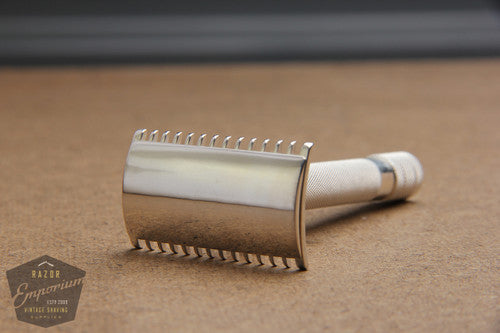 Gillette 1920 Single Ring Old Type DE Safety Razor * Silver REVAMPED