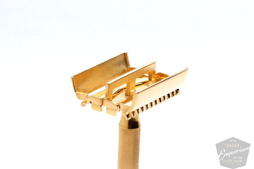 Gillette 1930s Open Comb Sheraton Double Edge Razor * Gold Revamp