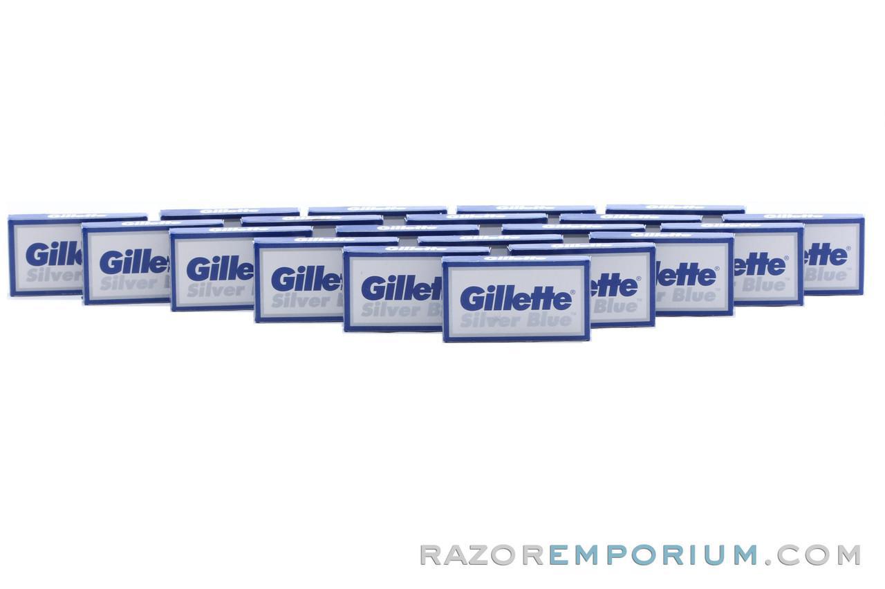 Gillette Silver Blue Double Edge (DE) Razor Blades