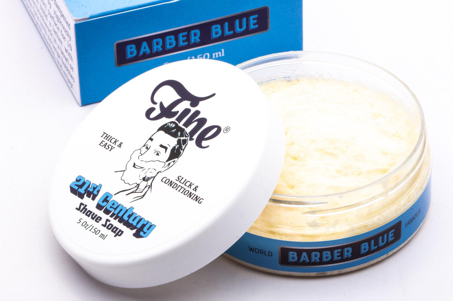 Fine Accoutrements | Barbershop Blue Shaving Soap In Tub
