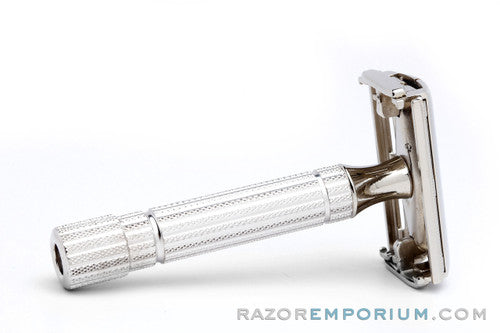 1953 Gillette President DE Safety Razor Set - Original Rhodium + Nickel Finish