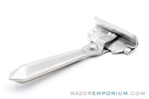 1935 Schick Injector Safety Razor Type D Set | Satin Rhodium Revamp