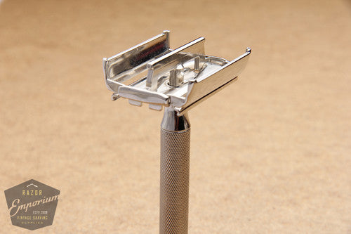 Gillette 1952 Notched Super Speed Safety Razor * Nickel REVAMPED
