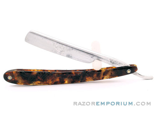 9/16" Holley Mfg. Co Straight Razor w/ Original Scale | Lakeville, Conn.