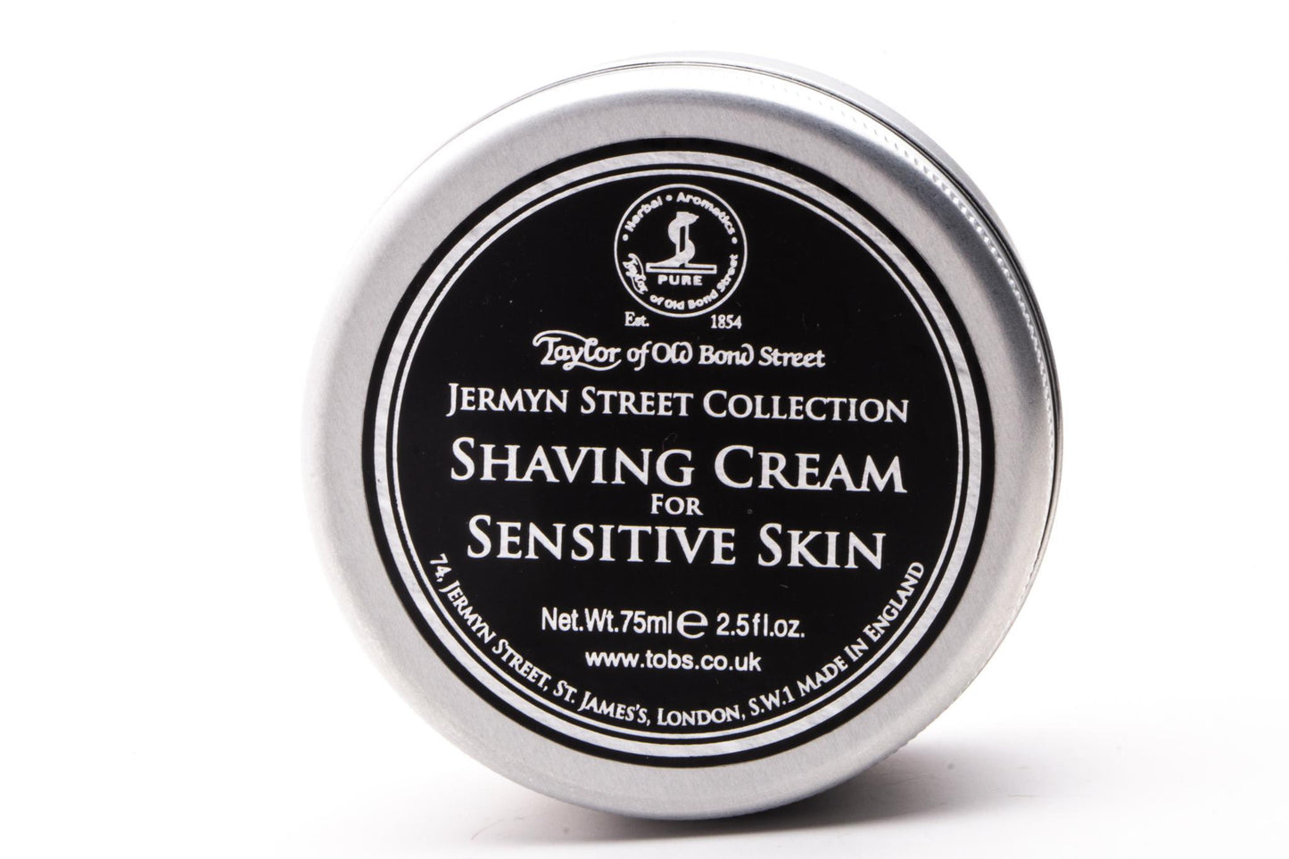 Taylor Of Old Bond Street | Jermyn Street For Sensitive Skin Shaving Cream Travel Tin 75ml