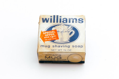 Williams Mug Shaving Soap and Original Packaging