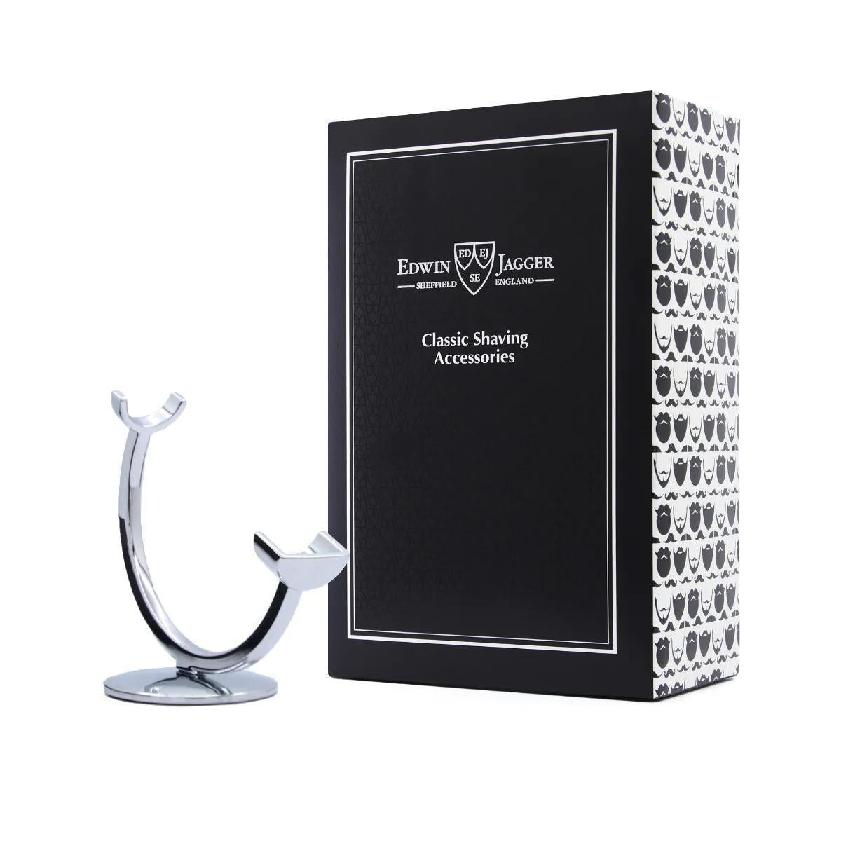 Edwin Jagger | Crescent Chrome Razor Stand with Solid Base