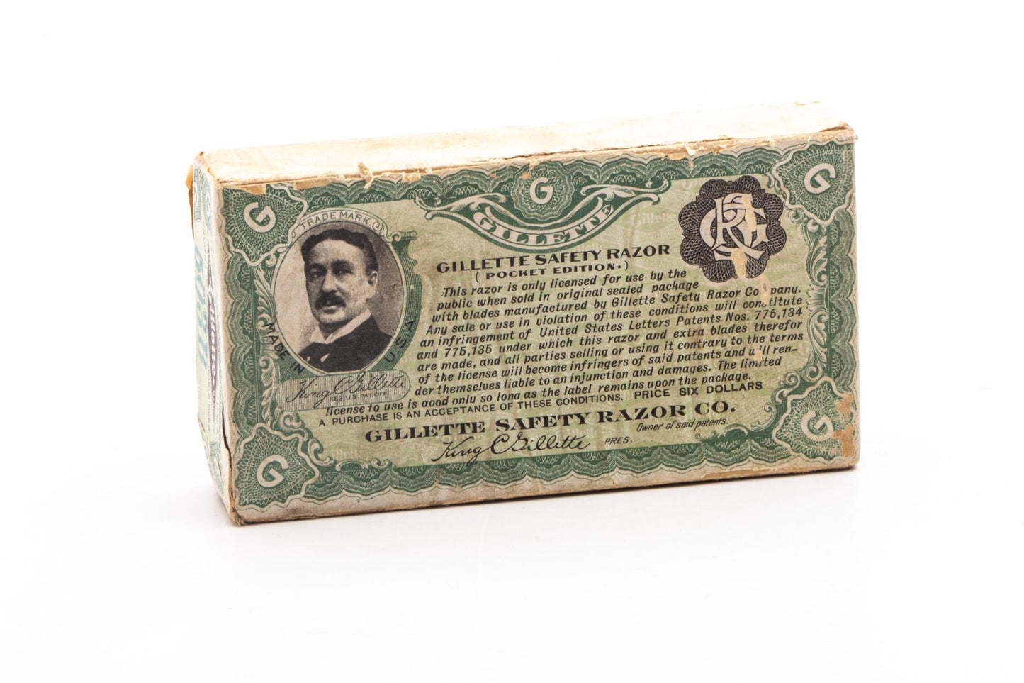 1911 Gillette Pocket Edition 503-B Double Edge Safety Razor Set | Original Condition