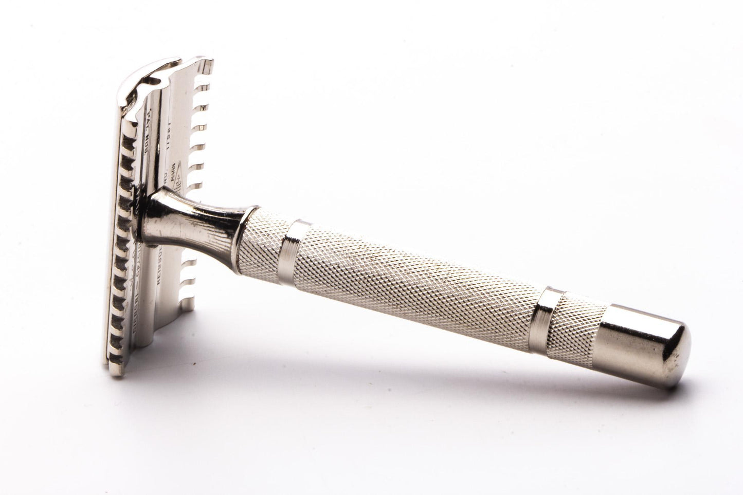 1930's Gillette NEW Short Comb Thin Common Bar Three Piece Double Edge Safety Razor | Factory Nickel Revamp