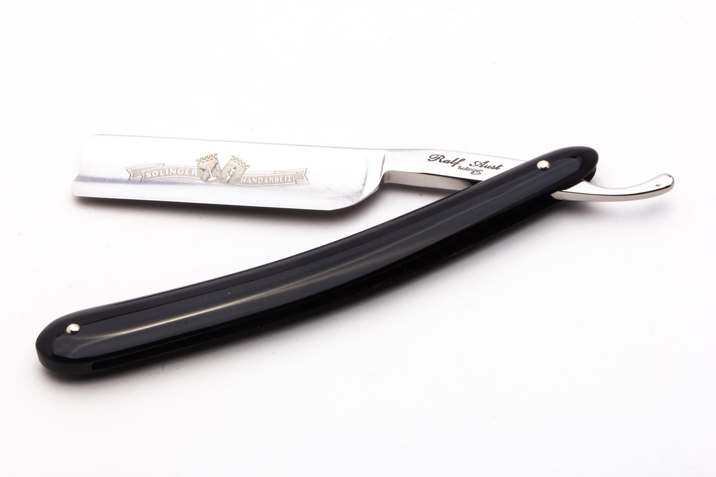 6/8" Ralf Aust Spanish Tip Hollow Ground Straight Razor | Acrylic Scales
