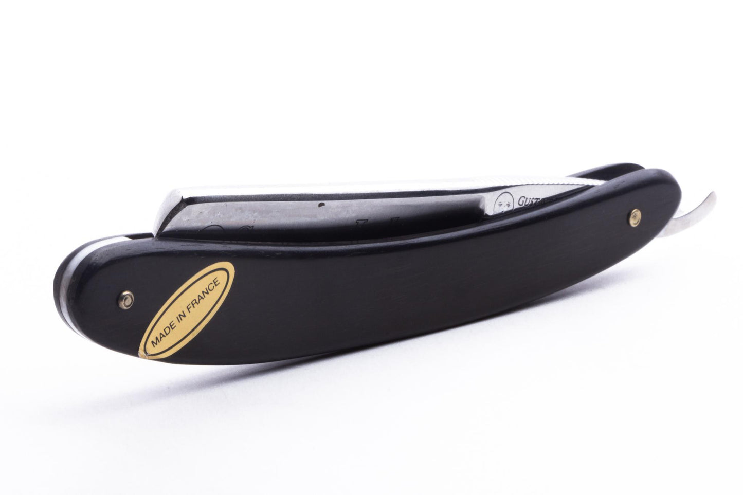 8/8" Ertan Süer "Barbas Duras" Straight Razor | Ebony Wood Scales