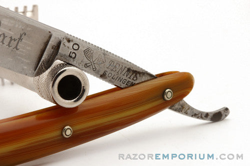 9/16'' Tennis 50 Round Point Shave Ready Straight Razor | Solingen, Germany