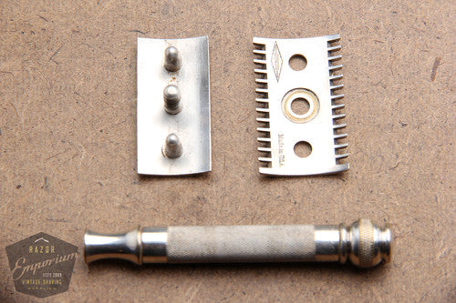 Gillette 1920 Pocket Edition Ball End - Old Type DE Razor Set