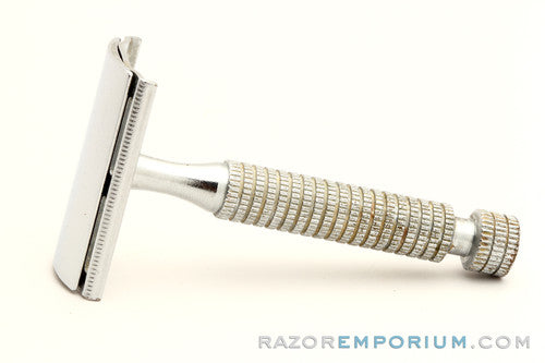 Star Double Edge Safety Razor Model 100 USA in Cardboard Box w/ Blades & Instructions