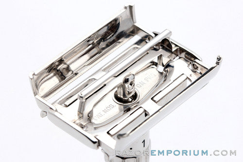 1960 Gillette Fatboy Adjustable DE Razor F2 Rhodium Revamp