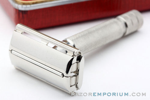 1950's Gillette British Heavy Duty HD Rocket Safety Razor Set