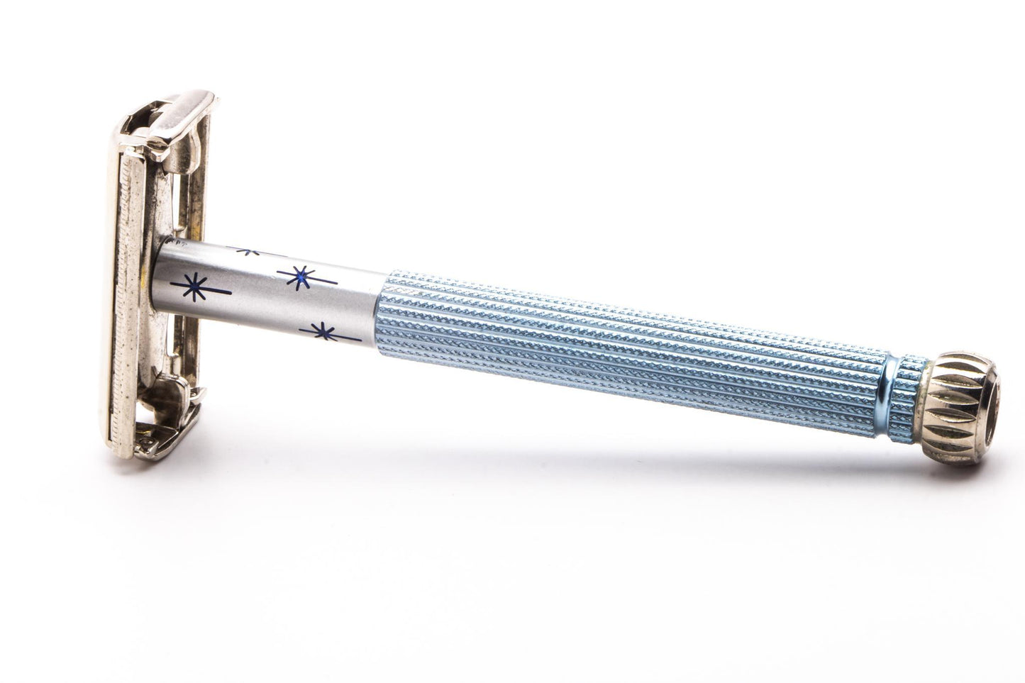 1970 P1 Gillette Lady Blue Star Double Edge Safety Razor | Original Condition