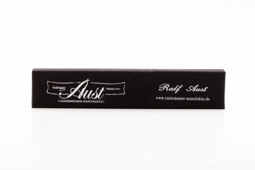 6/8" Ralf Aust American Tip Straight Razor - African Blackwood Scales