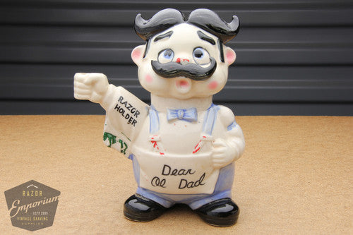 Dear Old Dad Porcelain Blade Safe and Razor Holder