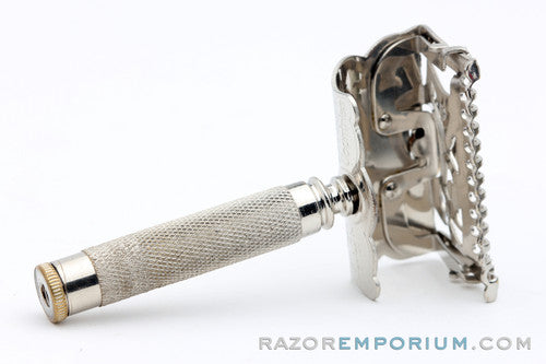 1907-1911 Ever-Ready Lather Catcher Single Edge Safety Razor in Black Leather Box