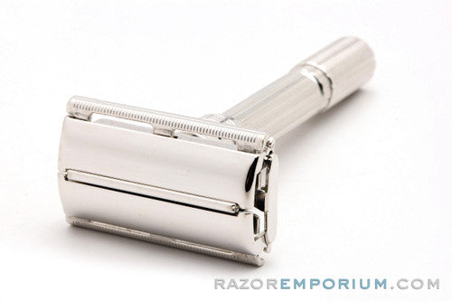 1966 Gillette L3 Slim Adjustable DE Safety Razor Rhodium Revamp