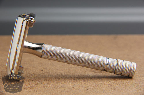 Gillette 1951 Notched Original Super Speed (DE) Safety Razor- W2 * Revamped- Nickel