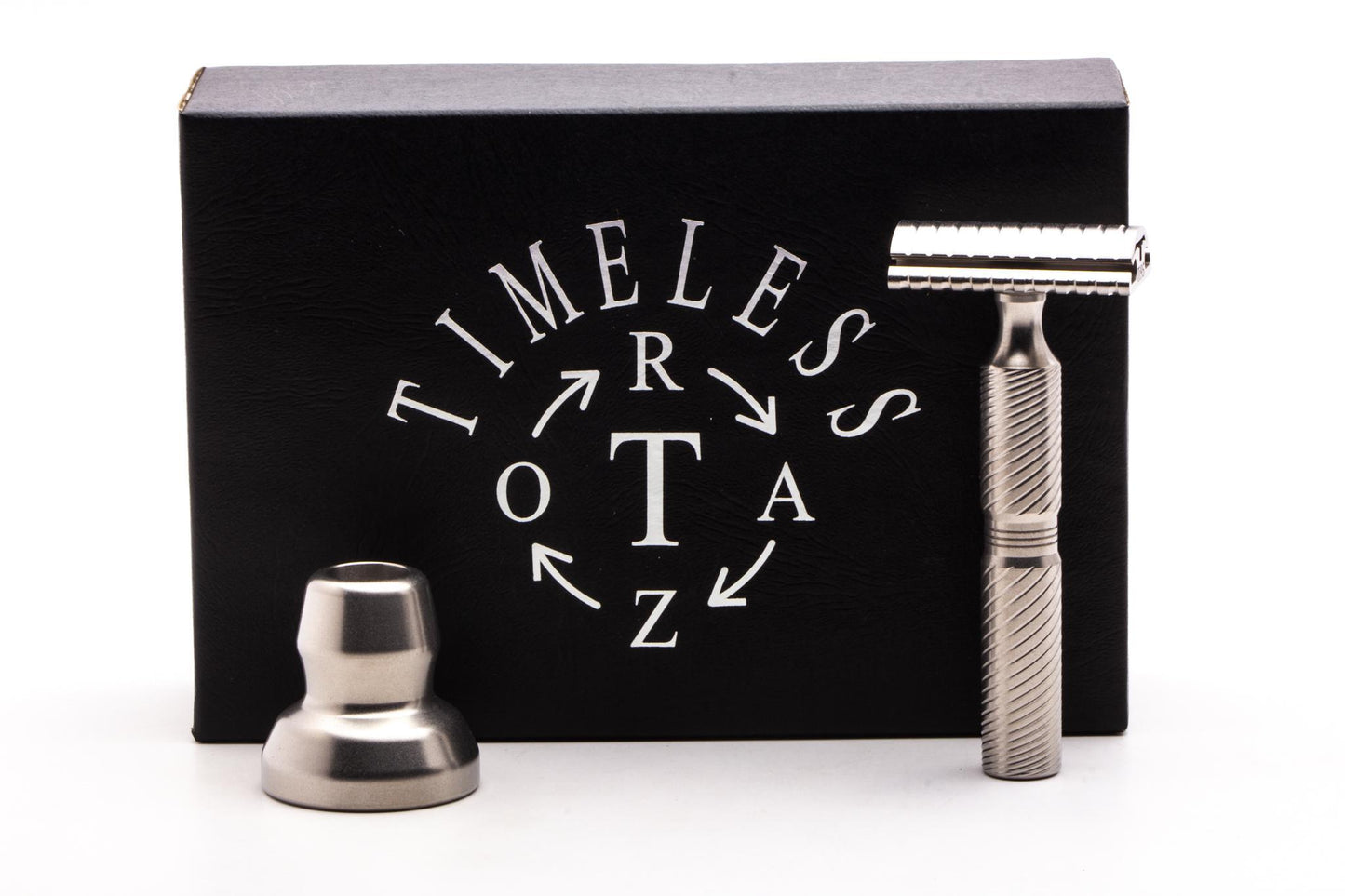 Timeless Razor | Titanium Scalloped .95mm Baseplate With Spiral Handle