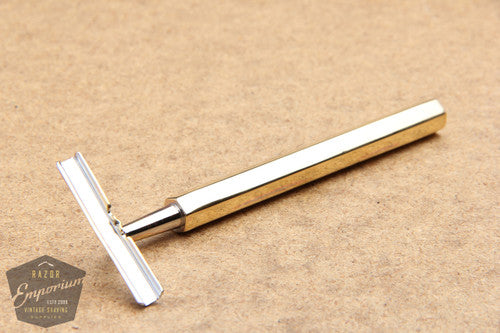 Gold Long Handle Collectible Cartridge Razor
