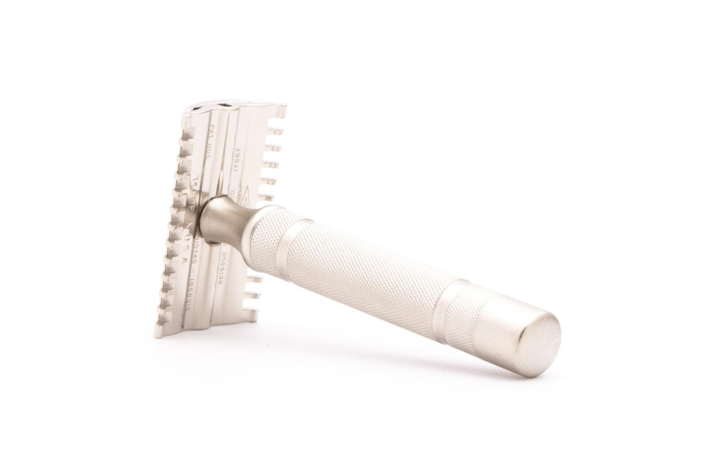 1930's Gillette NEW Short Comb Common Bar Handle Razor | Factory Nickel Revamp