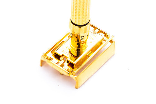1961 G2 Gillette TTO Fatboy Adjustable Double Edge Safety Razor | 24K Gold Revamp