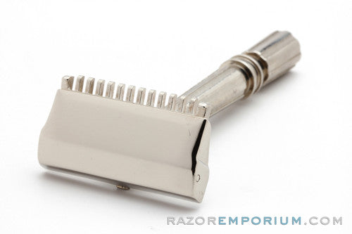 1930s Gem Micromatic TTO SE Single Edge Safety Razor - Nickel Revamp