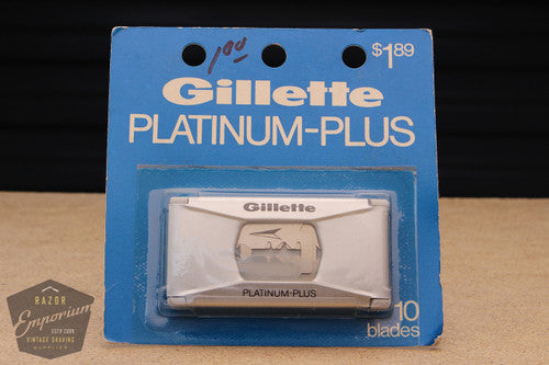 Gillette Platinum Plus Double Edge (10) - New Old Stock (NOS) Razor Blades