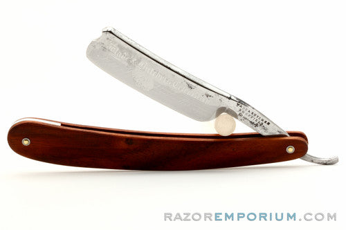 6/8" Wade & Butcher "Celebrated Fine India Steel Razor" Straight Razor w/ Cocobello Wood Scale | Sheffield, England