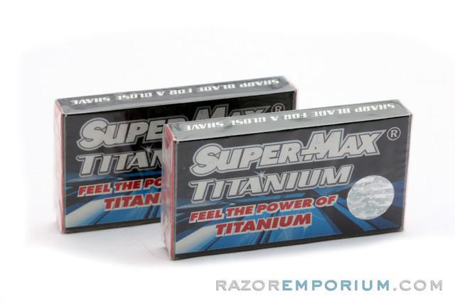 Super Max Titanium Double Edge (DE) Razor Blades