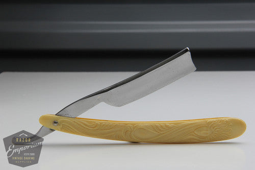 5/8" A.G. Horden & Sons Hollow Grind Straight Razor w/ Woman Face Scales | Sheffield, England