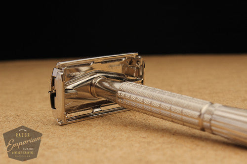 Gillette 1960 Flair Tip Super Speed Safety Razor * Nickel REVAMPED