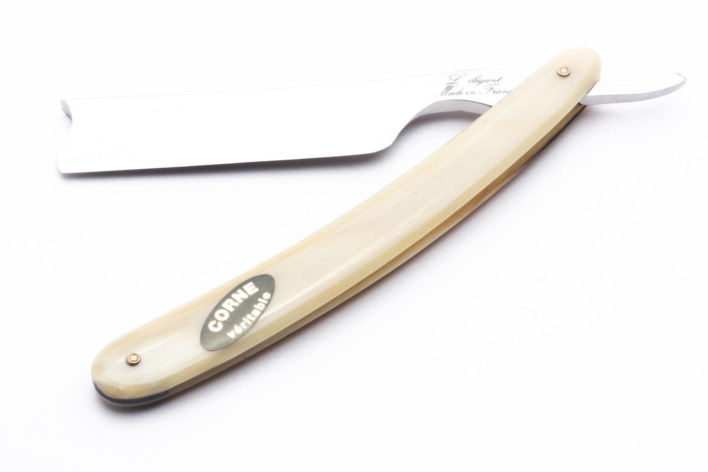 6/8" Ertan The Elegant Carbon Straight Razor | Horn Scales