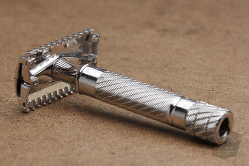 Gillette 1930s Aristocrat Bulldog Open Comb * Rhodium Revamp