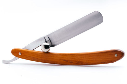 5/8" Ertan Süer The Archer Carbon Straight Razor | Leef Wood Scales